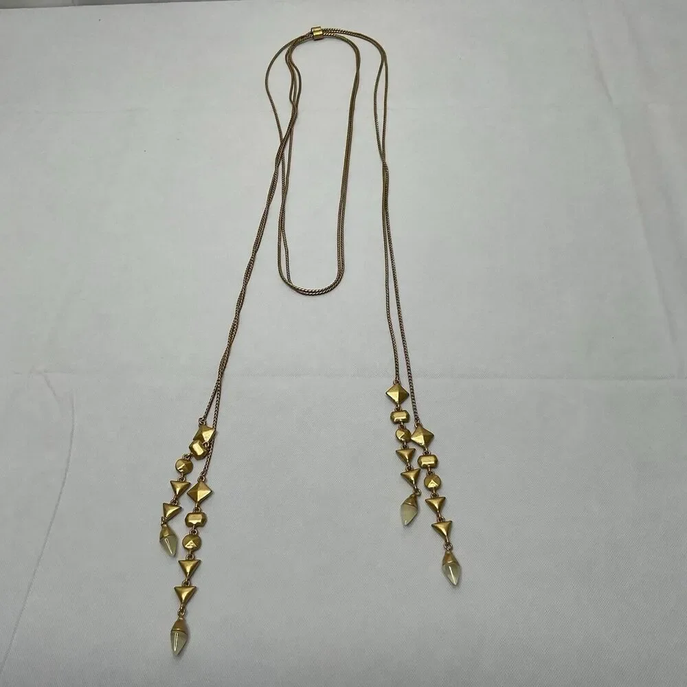 Stella & Dot Gold Long Necklace - Picture 8 of 8